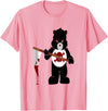 Jujubella Angry Bear Scare Bear Teddy Bear No Kids T-shirt T-Shirt - Pink