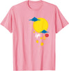 Mid Autumn Festival Chinese Rabbits Lanterns to Moon T-Shirt in Pink
