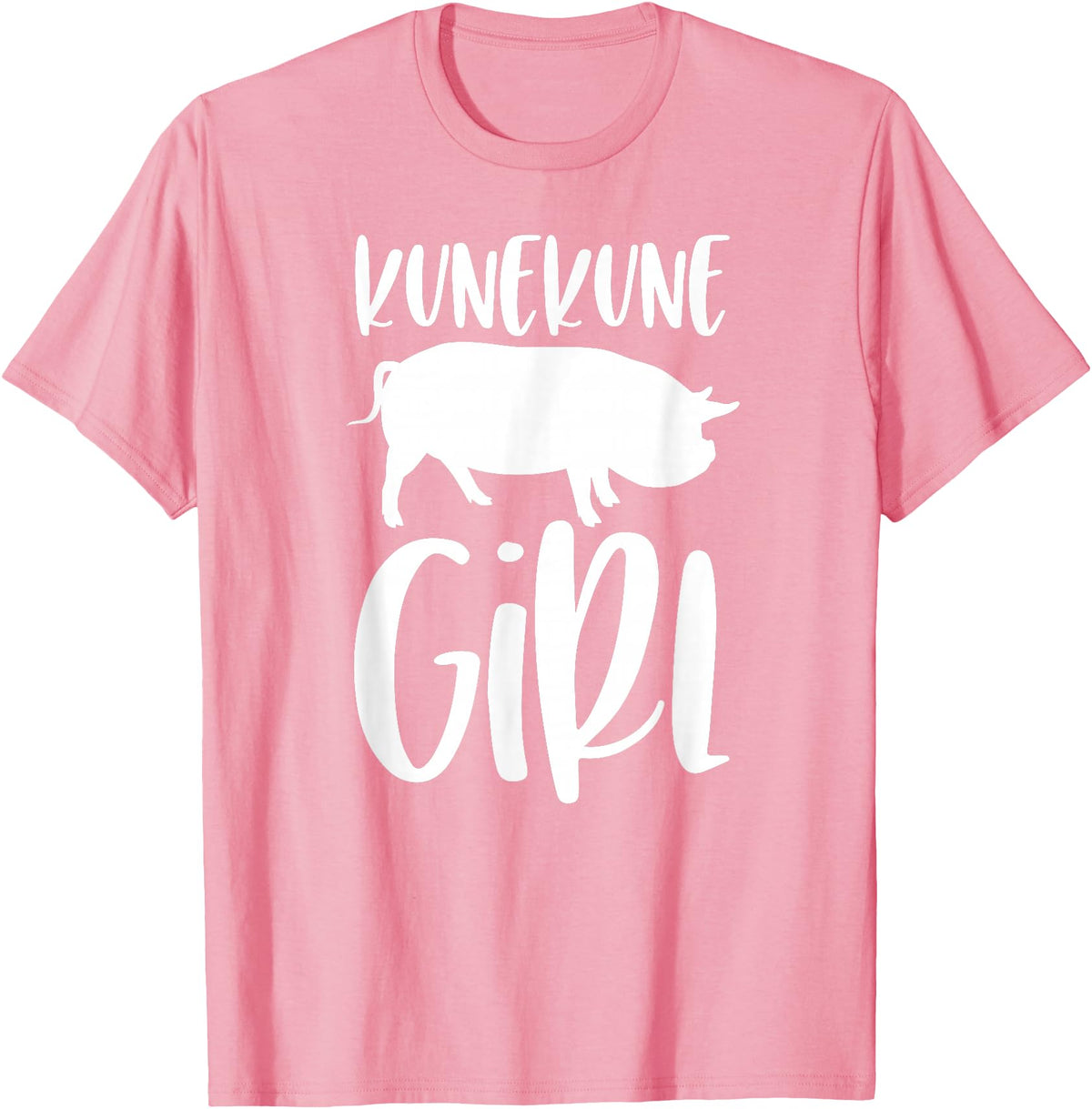 Angry Ant Graphics - Kunekune Pig Gifts Kune Kune Pig Gift for Women - Kunekune Girl T-Shirt - Pink