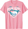 Funny Polar Bear Lover Apparel Polar Bears Are My Valentine Cute Polar Bear Valentines Day T-Shirt - Pink