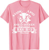 A Cow, A Pig And A Chicken Shirts A Cow, A Pig And A Chicken Walk Into A Bar-B-Q. The End T-Shirt - Pink
