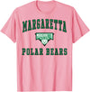 Official High School Fan Gear Margaretta High School Polar Bears T-Shirt C1 T-Shirt - Pink