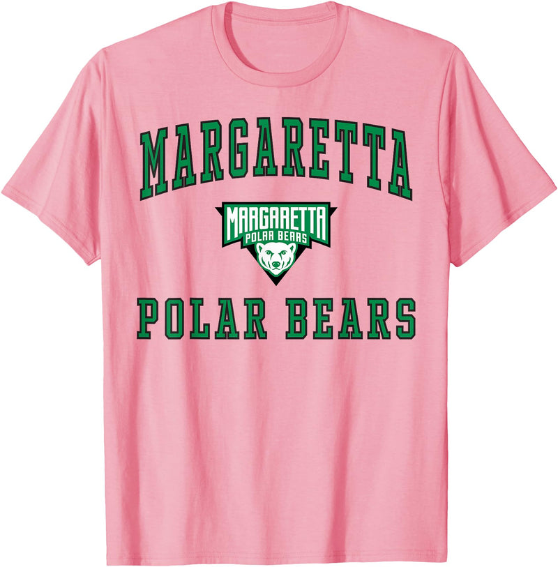 Official High School Fan Gear Margaretta High School Polar Bears T-Shirt C1 T-Shirt - Pink