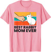 Best Rabbit Mum of All Time Funny Rabbit T-Shirt in Pink