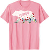 Nana Shirts By No1 Tees Nana Bear Shirt - Nana Bear Water Color Flower Grandma T-Shirt - Pink