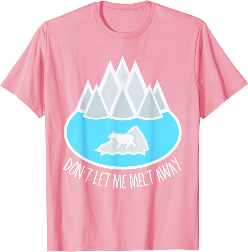 Arctic Explorers T-shirts and Gifts Polar Bear TShirt Ice Caps Melting glaciers cute Arctic Tee T-Shirt - Pink