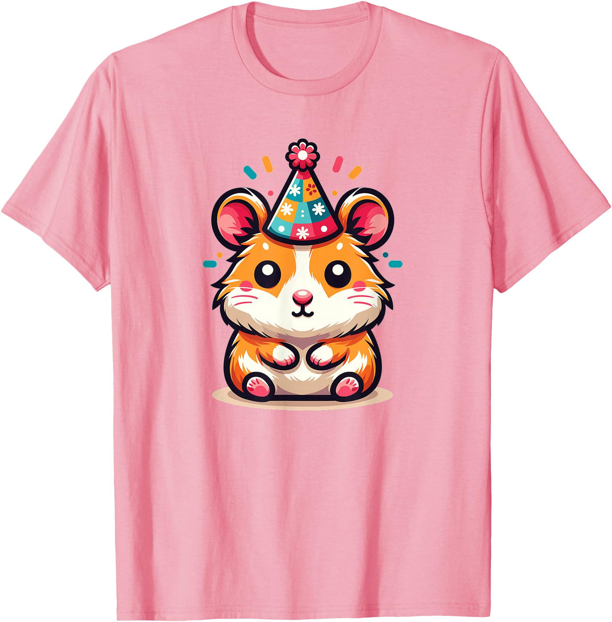 Birthday Hamster for Children Birthday Hamster T-Shirt - Pink