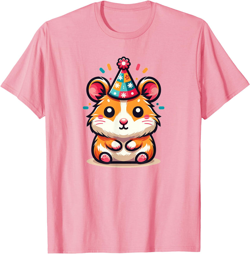Birthday Hamster for Children Birthday Hamster T-Shirt - Pink