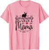 Bunny Mama Rabbit Mom Graphic for Women and Girls T-Shirt in Pink