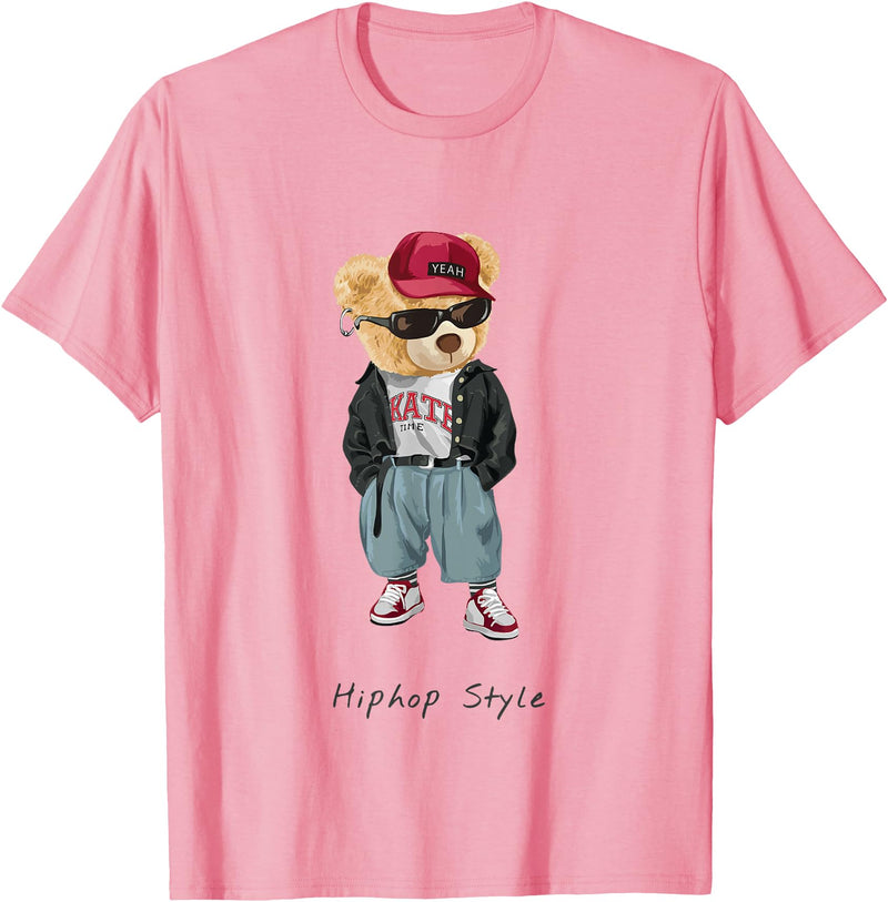 Funny Teddy Bear T-Shirt - Pink