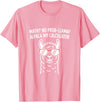 Pun Llama Animal Math Teacher Math No Prob llama Alpaca My Calculator Funny Pun Teacher T-Shirt - Pink