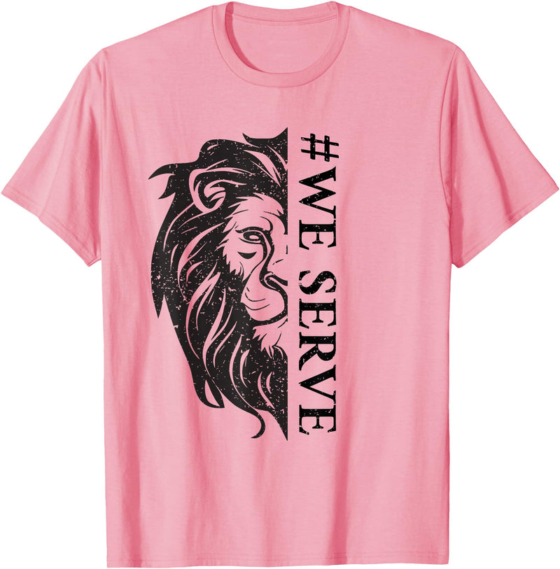 Lions international We Serve Lions outfits We Serve Lions Vintage Lions Club International T-Shirt - Pink