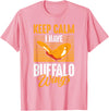 Buffalo Wings Fried Chicken Hot Wing Sauce T-Shirt - Pink