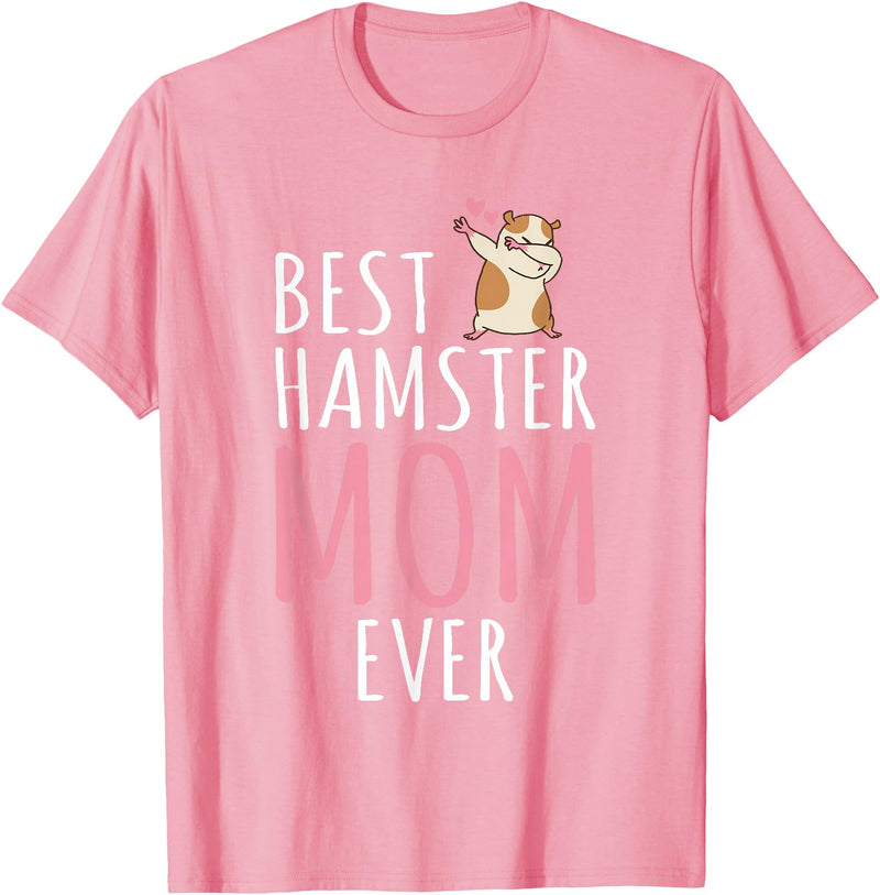 Best Hamster Mom Cute Hamster Owner T-Shirt - Pink