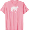 Mama Bear Shirt Cute White T-Shirt - Pink