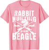 Rabbit Hunting Dog - Beagle Hunter Beagles T-Shirt in Pink