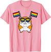 Gay Pride Shirts LGBTQ Ally LGBT Men Women Gift Gay Guinea Pig Rainbow Flag LGBT Pride Month Men Women Kids T-Shirt - Pink