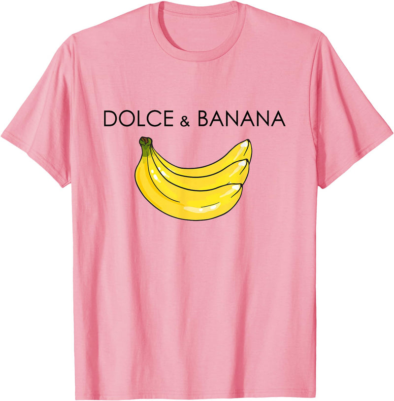 Banana Design costume for Fashion Lover Funny Banana Graphic Humor Sarcasm Fashion Trend T-Shirt - Pink