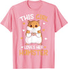 This Girl Loves Her Hamster Hammy Girls Hamster Lover T-Shirt - Pink