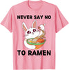 Food Lover Rabbit T-Shirt in Pink