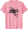 UNLEASH THE BEAST Gym Rabbit Workout Motivation T-Shirt in Pink