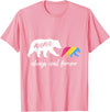 Cute Pansexual and Bisexual Mama Gift Tee Cute Pansexual Mama Bear T-Shirt - Pink
