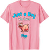 Boys Pig Shirts & Gifts for Kids Pig Shirt for Boys | Children's Pig T-Shirt - Pink