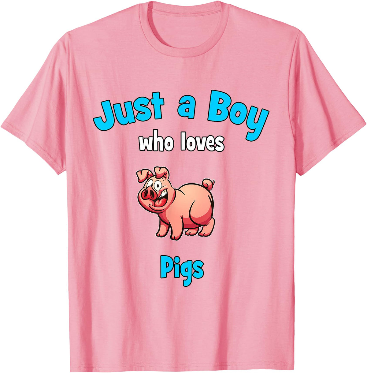 Boys Pig Shirts & Gifts for Kids Pig Shirt for Boys | Children's Pig T-Shirt - Pink