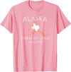 Alaska Bigger Than Texas Shirts Alaska Pissing Off Texas Since 1959 Size State T-Shirt T-Shirt - Pink