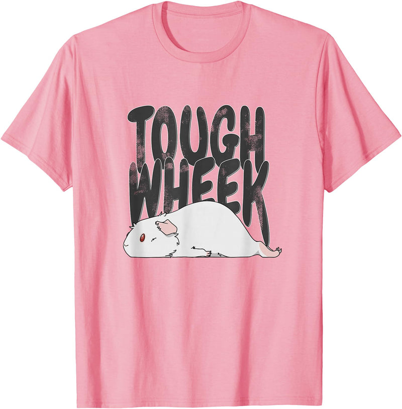 Picadilly Printables Guinea Pigs Guinea Pig Pet Tough Wheek Albino White T-Shirt - Pink