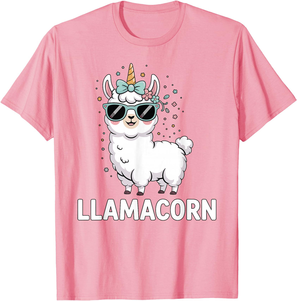 Funny Llamacorn Lover Llama Design Llamacorn Funny Llama Unicorn For Girls Kids Lover Llamacorn T-Shirt - Pink