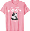Animal Shirt Gifts for Birthday My Spirit Animal is A Panda Panda Bear SHIRTAnimal Lover Tee T-Shirt - Pink