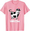 Cool Cow Lover Shirts & Funny Dairy Farmer Gifts Unicow. Cute Dairy Cow Farmer Shirt Funny Cow Lover Gift T-Shirt - Pink