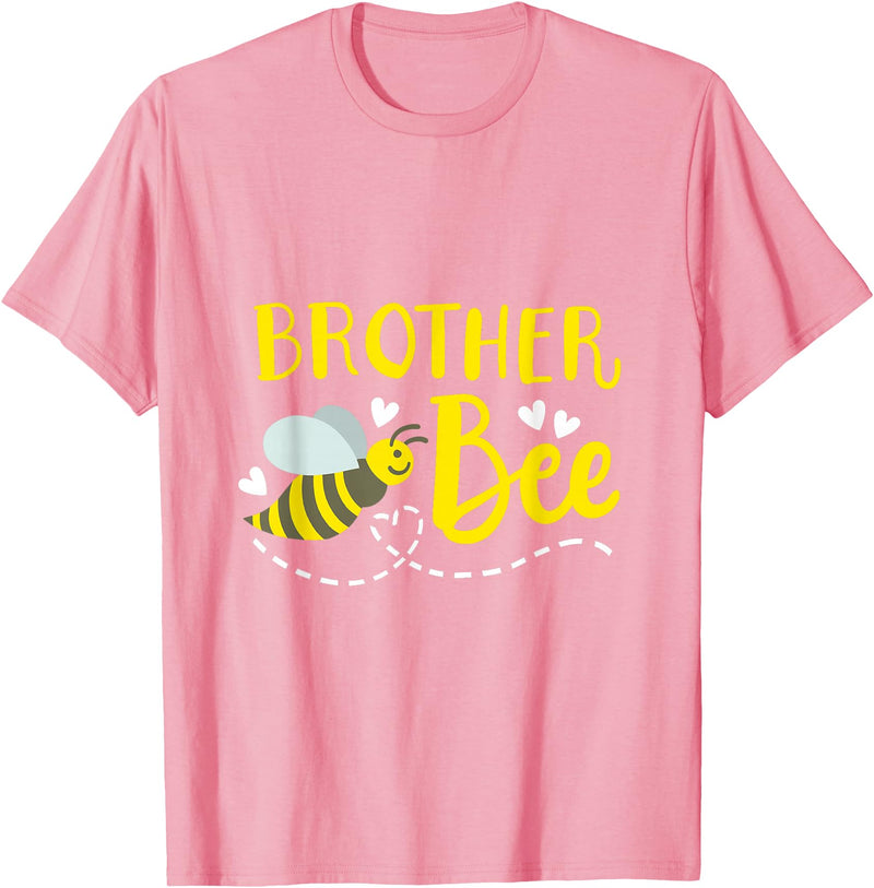 Happy Bee Day Birthday Party Matching Family Gifts Brother Bee Cute Beekeeping Birthday Party Matching Family T-Shirt - Pink