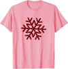 Christmas Snowflake buffalo plaid Holiday gifts Christmas snowflake buffalo plaid Holiday gift fun Winter T-Shirt - Pink