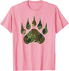Camo Lover Camo Bear Claw Camouflage for Men Women T-Shirt - Pink