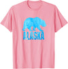 Wild Animal Alaska State Animal Polar Bear Ice Souvenir T-Shirt - Pink