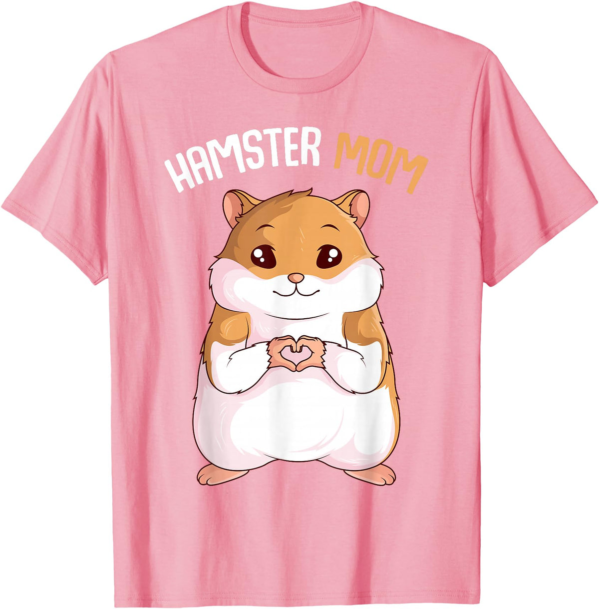 Women's Hamster Mom Hammy Girls T-Shirt - Pink