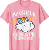 Guinea Pig Shirts For Men Women Kids Gift My Official Guinea Pig Sleeping Shirt Cavy Women Kids Men T-Shirt - Pink