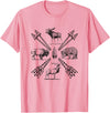 Moose Buffalo Bear Elk Wildlife Animals Moose Buffalo Bear Elk Wildlife Outdoorsman T-Shirt - Pink