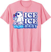 Save Our Cuddly Snow BEars Ice Ice Baby Polar Bears T-Shirt - Pink