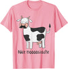 Funny Awesome Cow T-Shirts Nice Moostache - Funny Cow With Mustache T Shirt T-Shirt - Pink