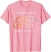 Schwule Bären & Bear Pride I Kissed a Bear an I liked it Gay Bear CSD T-Shirt - Pink