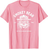 Giant Step Design Co. Vintage Smokey Bear Logo Only You Can Prevent Wildfires T-Shirt - Pink
