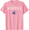 Official High School Fan Gear Madras High School White Buffalo T-Shirt - Pink