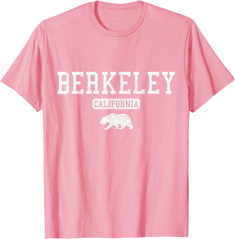 Berkeley California - Apparel & Gifts Berkeley California Bear Pride Vintage T-Shirt - Pink