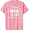 IN NATURE DESIGN CO. PEOPLE IN SLEEPING BAGS ARE BURRITOS TO BEARS T-Shirt - Pink