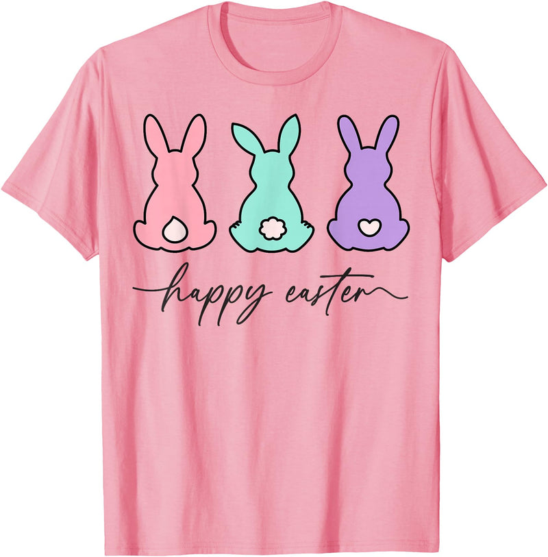 Happy Easter Bunny Rabbit Egg Hunt for Men, Women and Kids T-Shirt in Pink
