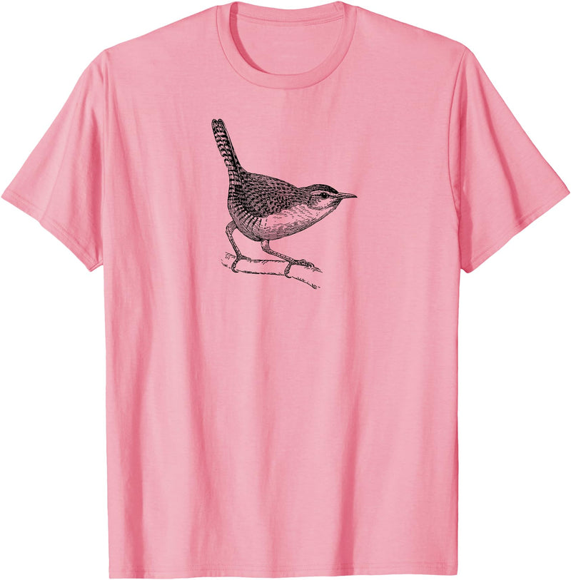 Birding Ornithologist Birds Wren Bird T-Shirt - Pink