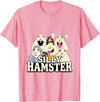 Funny Joke Silly Hamster Brain Rot Meme T-Shirt - Pink
